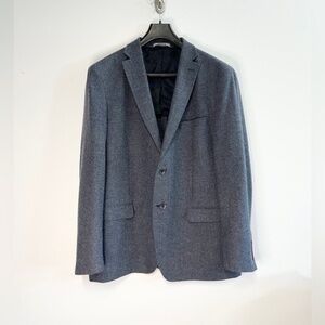 Men's DKNY Blue Wool-Blend Sport Coat Jacket / Blazer - Size 46R
